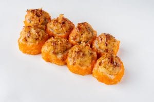 Замовити теплі роли з лососем в ікрі