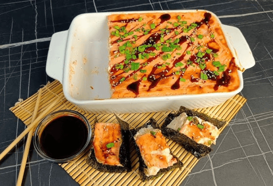 Суши торт горячий