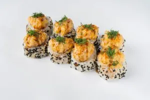 Замовити теплі запечені суші з куркою